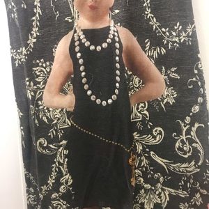 Hand painted Michel nigron dress